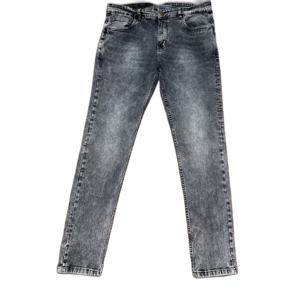 Paper Money Jeans Men’s 38x31 Acid Wash Straight Leg Y2K Retro Streetwear
